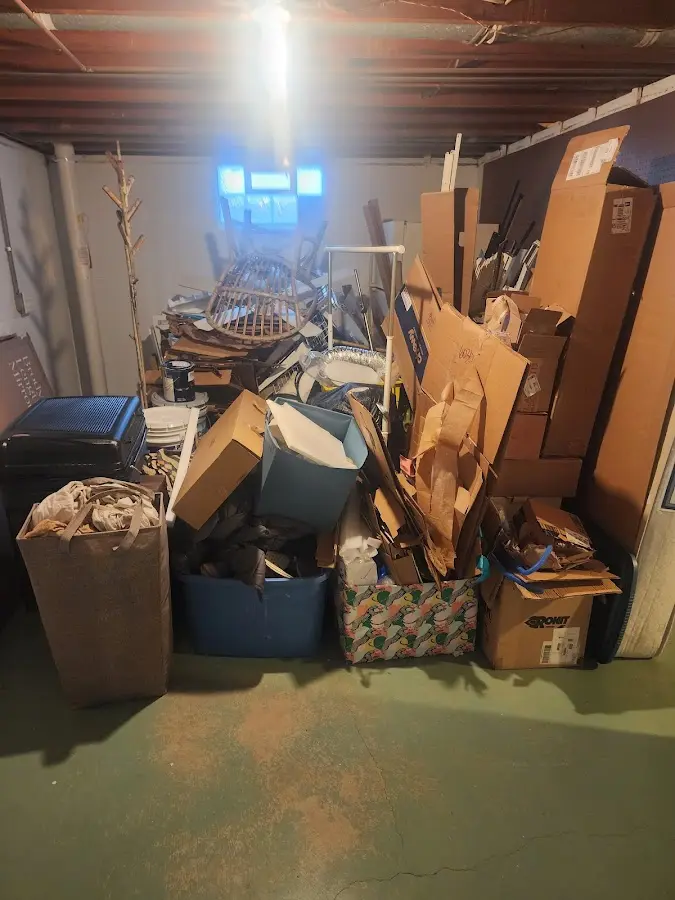 Roll-off dumpster container at job site for 20 Yard Dumpster Rental in Bayonet Point